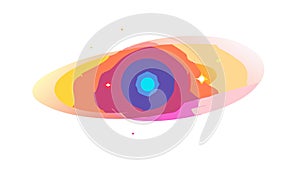 Cosmic Abstract Vortex Galaxy Energy Digital Art, vector design Generative AI
