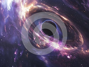 Cosmic Black Hole and Nebula