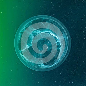 Cosmic Bubble Nebula in Deep Space