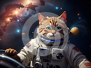Cosmic Cat Odyssey: Whiskers Among the Stars