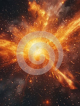 Cosmic Chaos: Supernova Blast