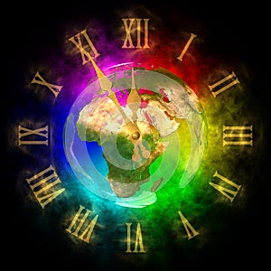 Cosmic clock - optimistic future on Earth - Europe