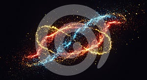 Cosmic Dance of Fire and Ice Particles