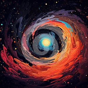 Cosmic Devourer: Glimpses into the Heart of a Black Hole