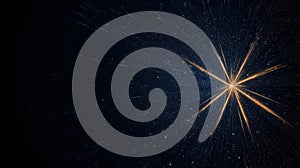 Cosmic explosion of light in the night sky