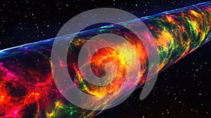 Cosmic Microwave Background Colors in Deep Space Visualization