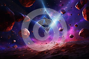 Cosmic Odyssey: Abstract Space Exploration