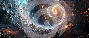 Cosmic Odyssey: Minimalist Melodies in the Spiral of Space. Concept Minimalist Music, Cosmic