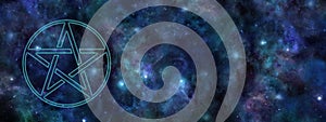 Cosmic Pentacle Deep Space Web Banner photo