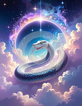Cosmic Serpent in Celestial Sphere