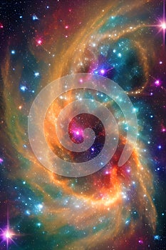cosmic texture nebula like swirls celestial patterns cosmic dust generated by ai photo