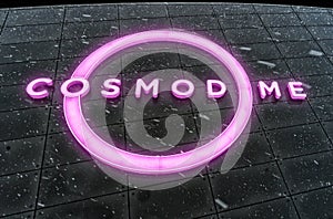 Cosmodome neon sign