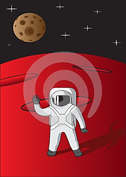 Cosmonaut on Mars