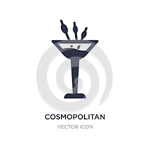 cosmopolitan icon on white background. Simple element illustration from Drinks concept