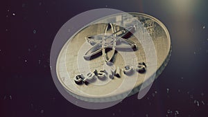 Cosmos ATOM cryptocurrency symbol photo
