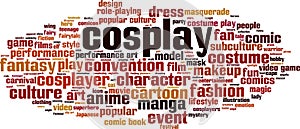 Cosplay word cloud photo