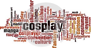 Cosplay word cloud