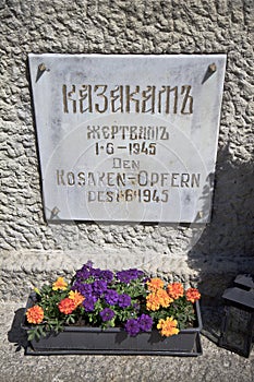 Cossack memorial monument, Lienz, Austria photo