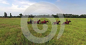 Cossacks on horses