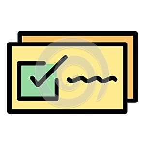 Cost benchmark icon vector flat