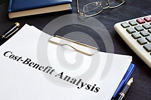 Cost Benefit Analysis CBA and pen.