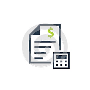 Cost estimate bill icon