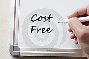 Cost free written on whiteboard