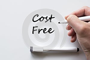 Cost free written on whiteboard
