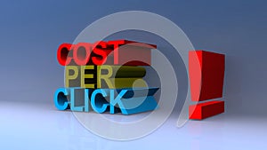 Cost per click on blue