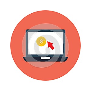 Cost per click Color Vector Icon which can easily modify or edit
