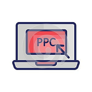 Cost per click Isolated Vector icon which can easily modify or edit