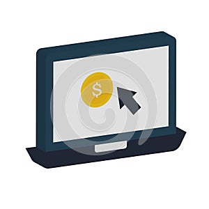 Cost per click isometric style Vector Icon which can easily modify or edit