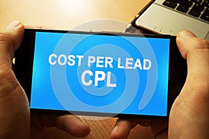 Cost per lead CPL.