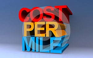 cost per mile on blue