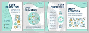 Cost reduction brochure template