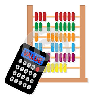 Cost Versus Value Calculator Portrays Spending vs Benefit Received - 3d Illustration