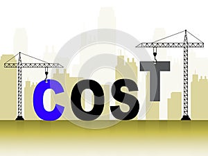 Cost Versus Value Construction Portrays Spending vs Benefit Received - 3d Illustration
