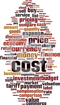 Cost word cloud