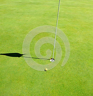 Hole in Costa Ballena Golf course, Rota, Cadiz province, Spaingreen,