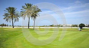 Players in Costa Ballena Golf course, Rota, Cadiz province, Spaingreen,