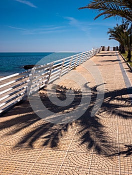 Costa Blanca Mediterranean Sea Promenade - Spain photo