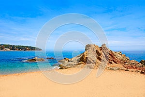 Costa Brava beach Lloret de Mar Catalonia Spain