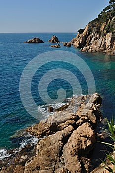 Costa Brava - mediterranien coastline in Spain