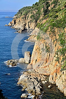 Costa Brava - mediterranien coastline in Spain