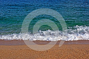 Costa Brava Spain beach sea Dorada summer sand background ocean nature water blue travel tropical vacation coast beautiful view