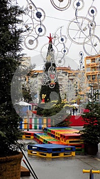 Costa del Sol Square-chritmas-Torremolinos--malaga-Andalusia--Spain