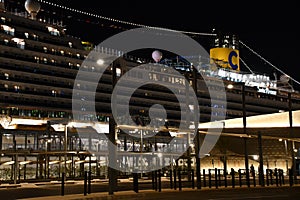 Costa Firenze cruise ship at Dubai Harbour in the UAE