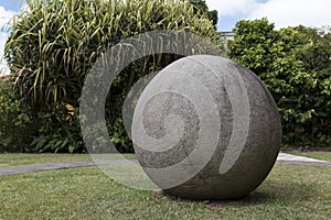 Costa Rica ancient Pre Columbian stone sphere