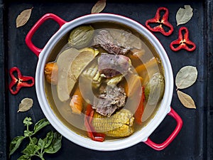 Costa Rica Beef Stew, typical food photo