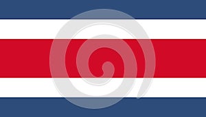 Costa rica flag icon in flat style. National sign vector illustration. Politic business concept